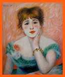 Obraz olejny na płótnie '' Portret Joanne Samary '' Renoir