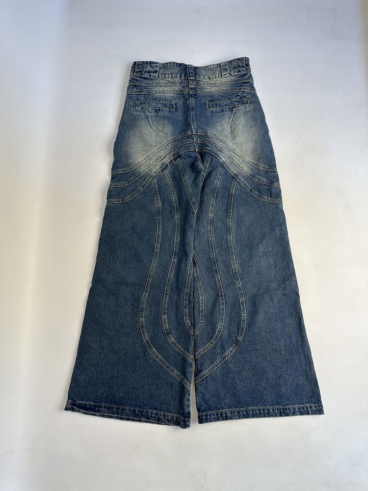 NFS NO FAITH STUDIOS baggy faded opium distressed джинси джинсы синие