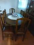 Mesa Sala em castanho