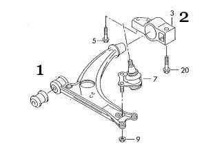 Сайлентблоки переднего рычага VAG смотри в описании