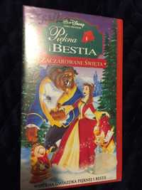 VHS Disney Piękna i Bestia Zaczarowane święta