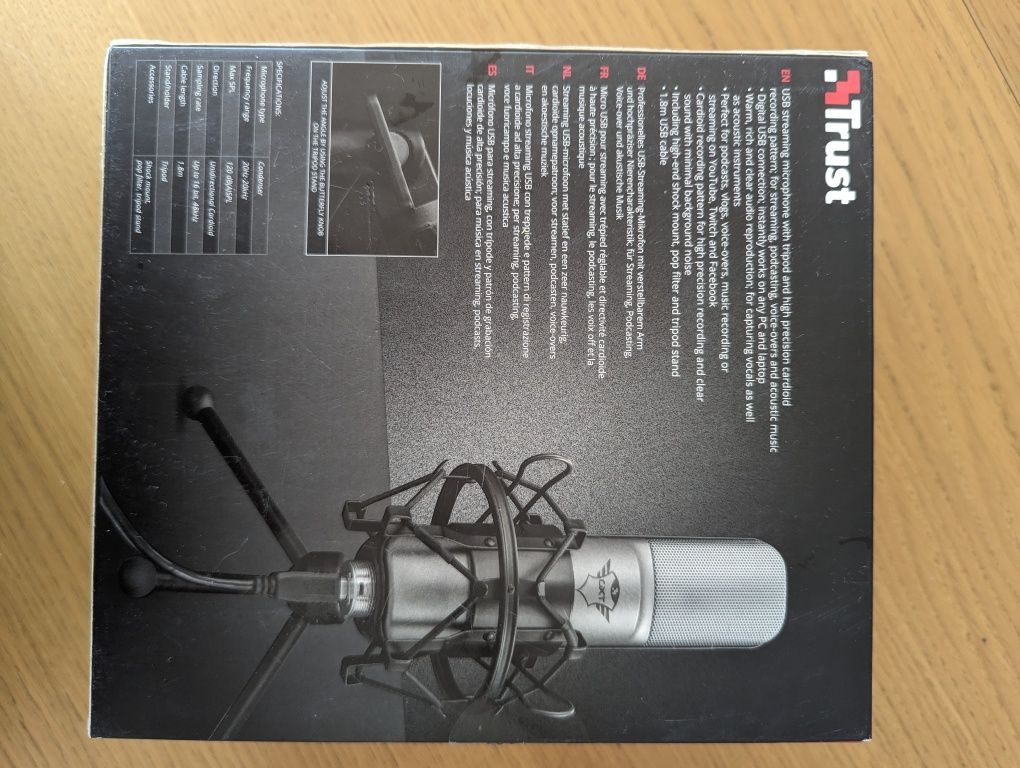 Nowy mikrofon Mikrofon TRUST GXT 242 Lance