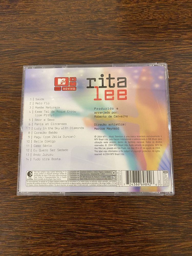 CD Rita Lee - Mtv ao vivo