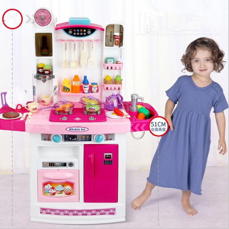 АКЦІЯ! Велика інтерактивна кухня з водою Kitchen set 798B, світло, зву