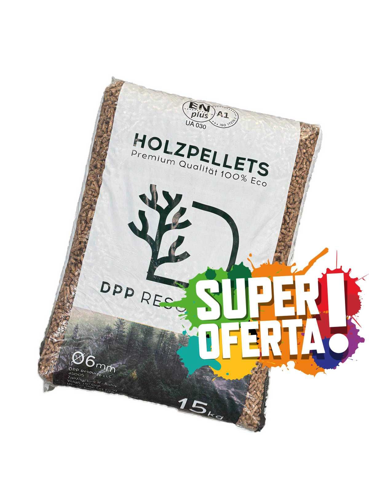 PELLET pelet sosnowy drzewny worki 15kg EN plus A1 dowóz 150 km GRATIS