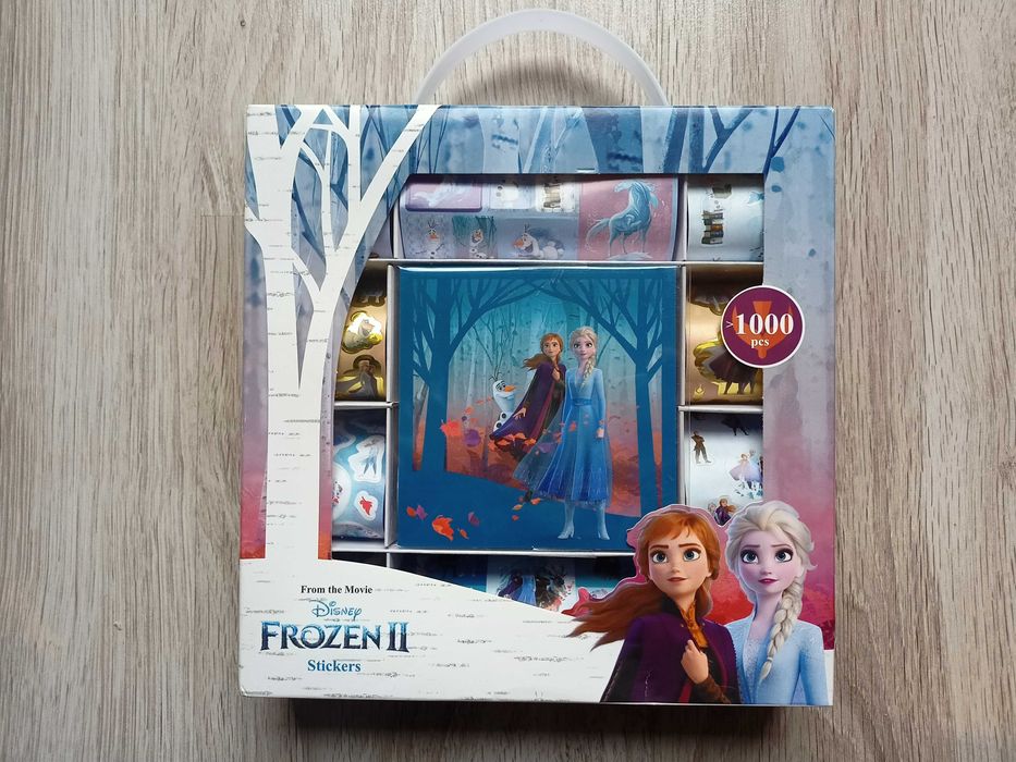 Nowy Zestaw 1000 naklejek Królowa Lodu Frozen 2
