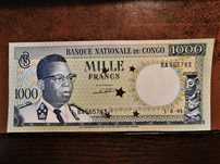 Kongo 1000 francs 1964  UNC