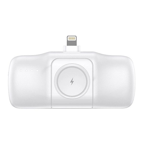 Mini powerbank Wozinsky WF16-YLS 5000mAh 15W Lightning z wbudowanym ka