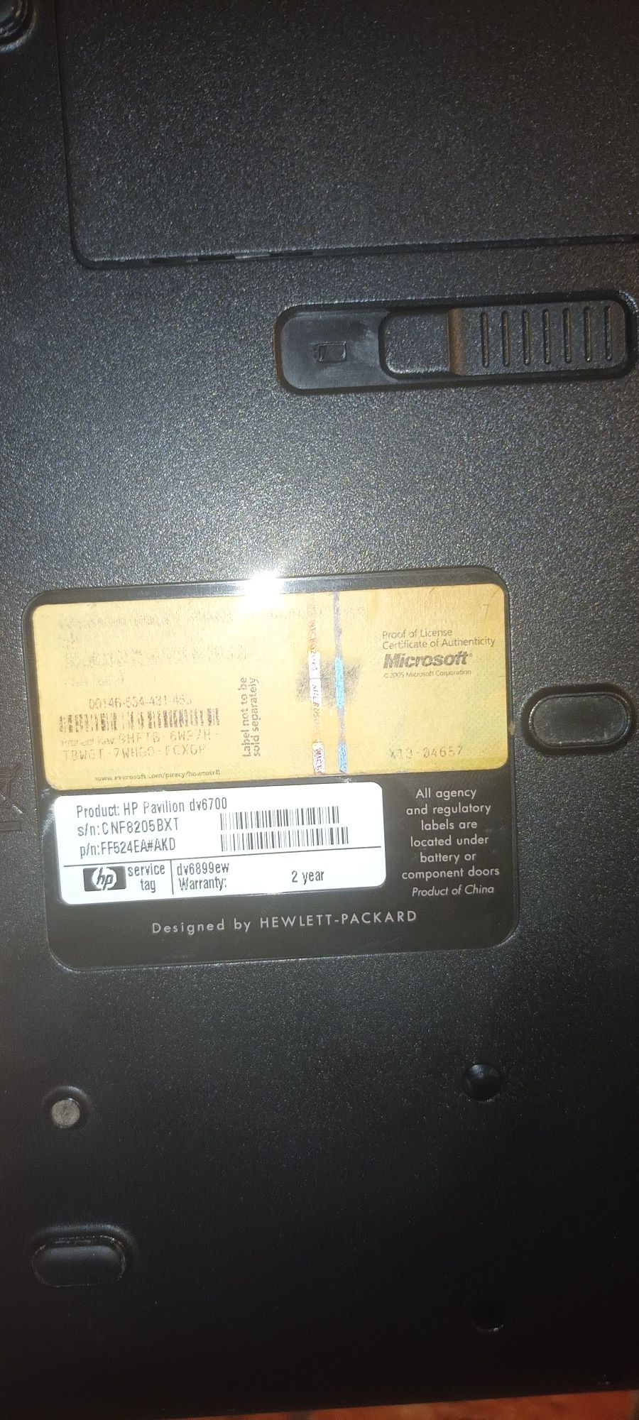 Sprzedam laptopa hp pavilion dv6700  special edition.