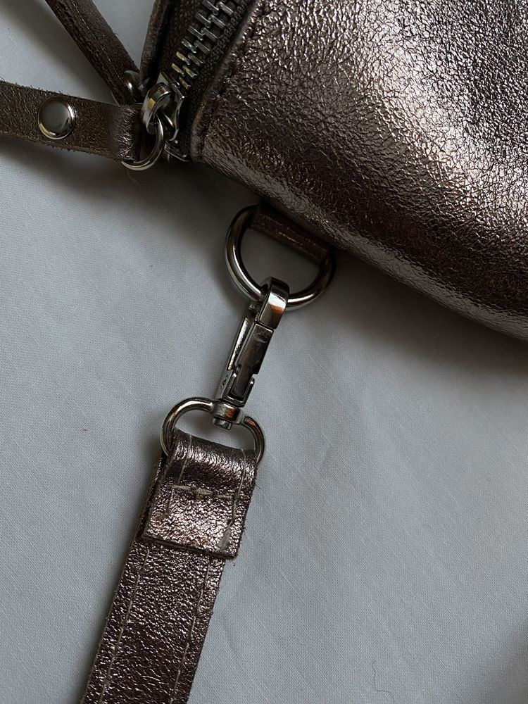 Шкіряна сумка крос-боді/ бананка Borse in pele Genuine leather