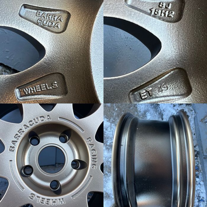 Оригінальні диски Barracuda r18 5*112 Audi A4 A6 Volkwagen Skoda Seat