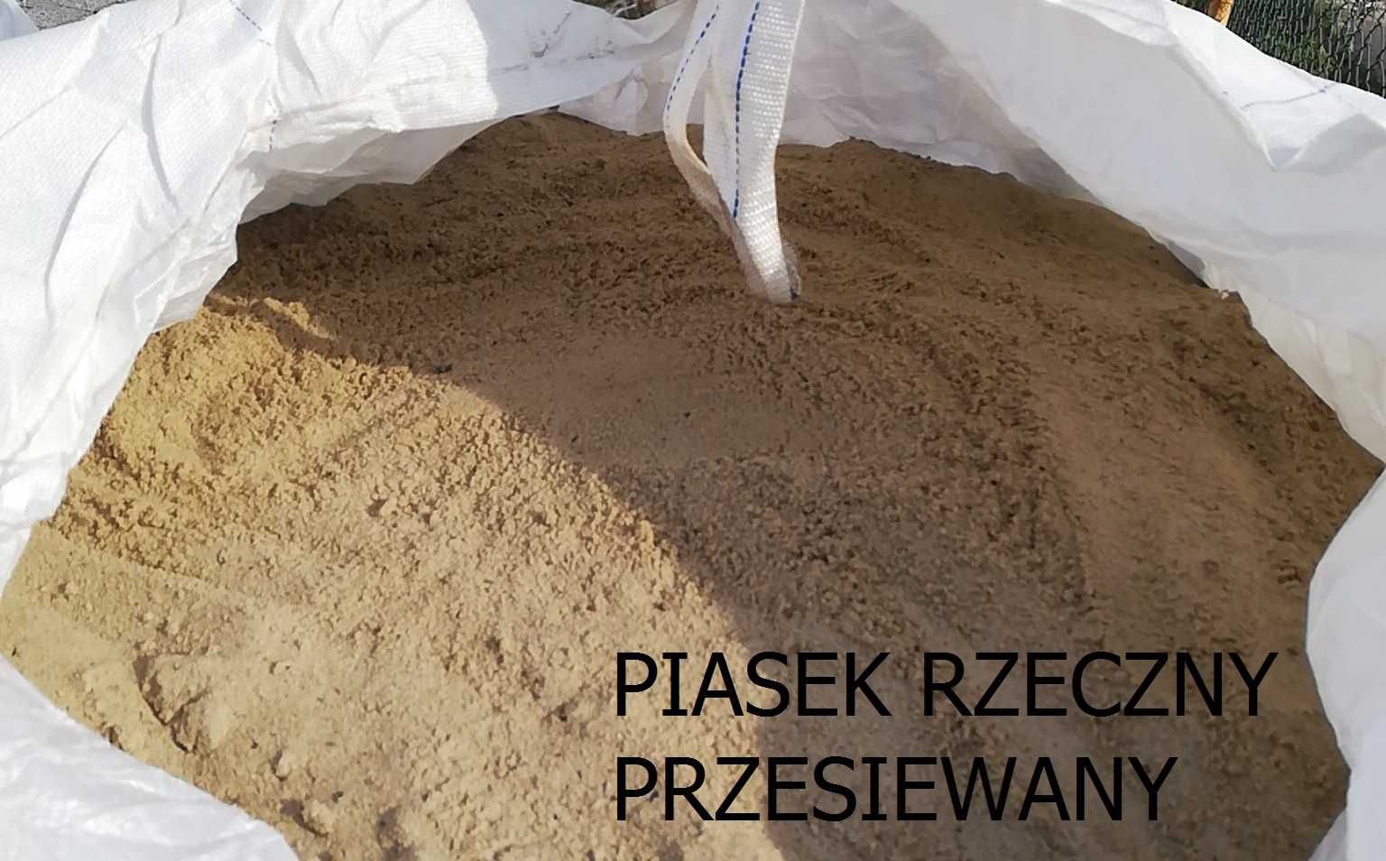 Piasek rzeczny, Piasek rzeczny przesiewany (wiślak), Big Bag, Worki