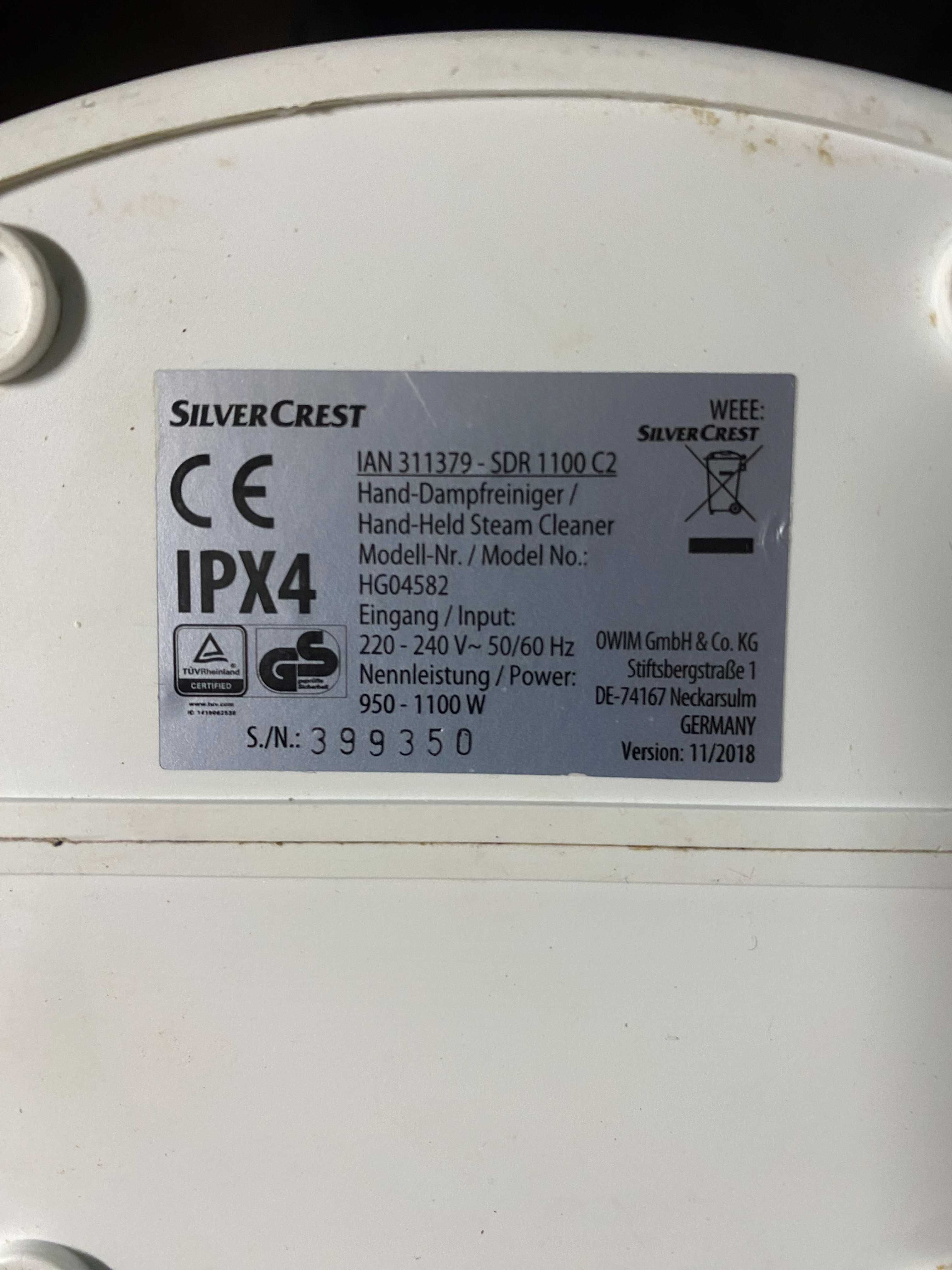 Myjka Parowa SILVERCREST SDR 1100 C2