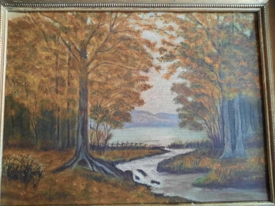 Pejzaż Jesienny Obraz Olejny na Płótnie