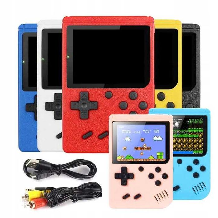 Przenośna MINI konsola GameBox Plus 400 w 1 MARIO BROS TANK kolory