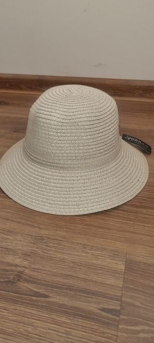 Stylowy kapelusz słomkowy idealny na lato- delikatny BEŻ