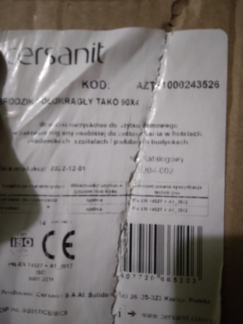 Brodzik półokrągły 90x4 slim Tako Cersanit