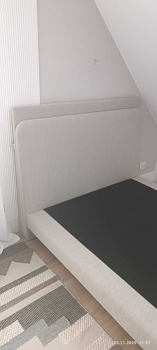 Łóżko kontynentalne Fiorenza 140/200, zagłówek 110.