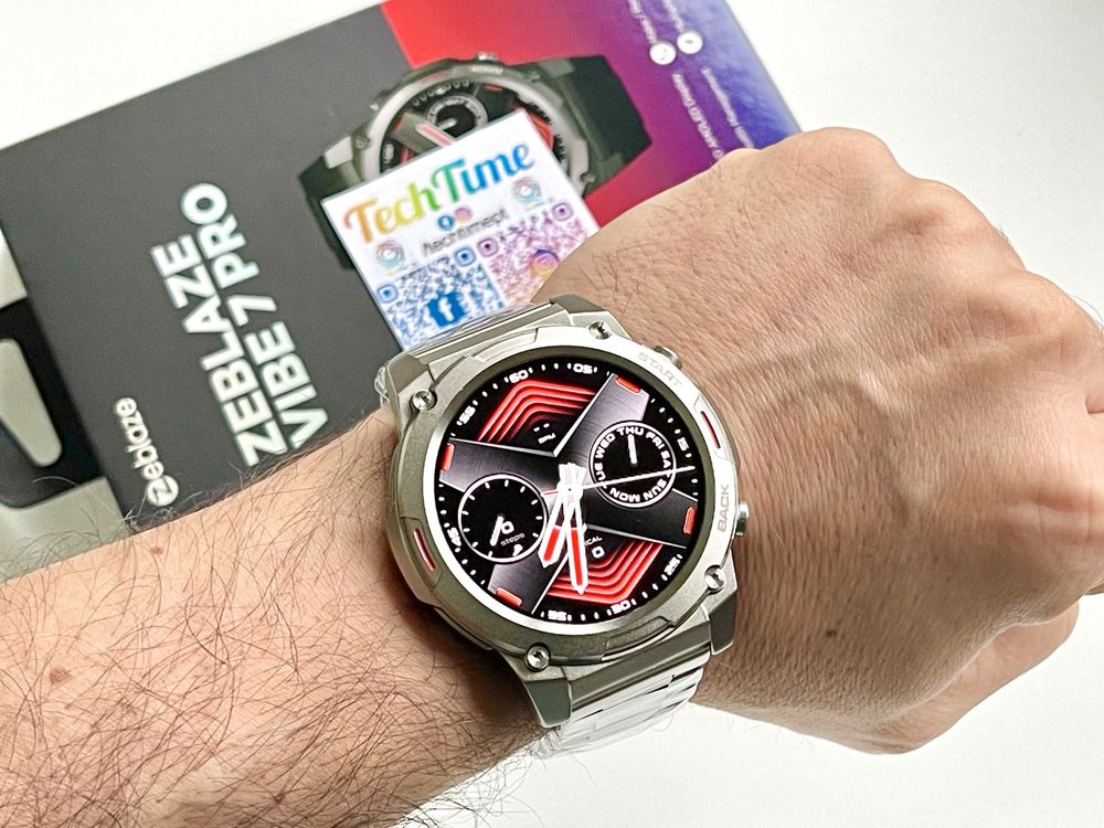 [NOVO] Smartwatch Zeblaze Vibe 7 Pro (Prata Silicone+Metal)
