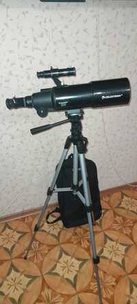 Телескоп Celestron 80 mm с окулярами, рюкзаком, адаптером для смарту