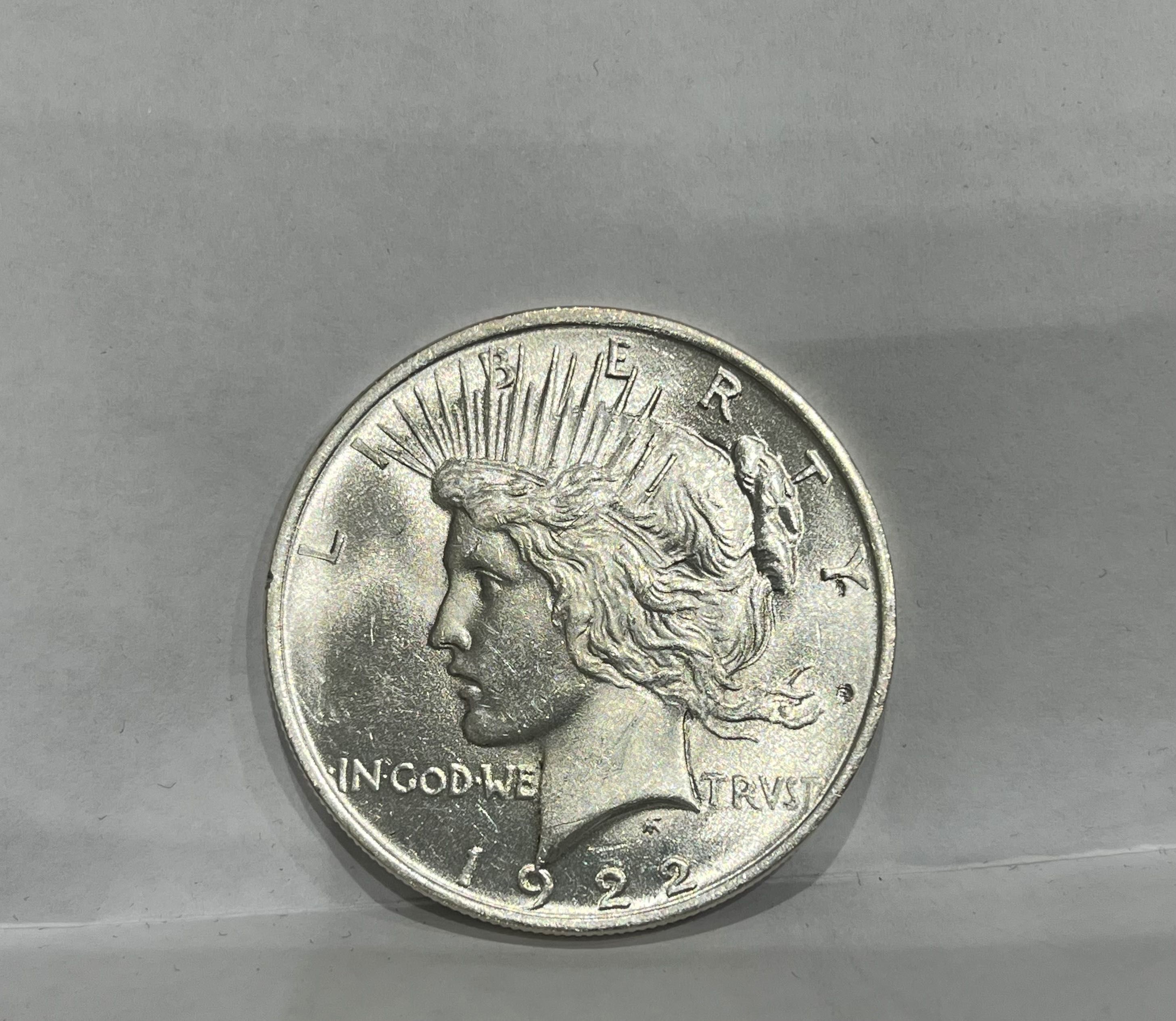 Moneta srebrna USA 1 dolar z 1922r Mennicza