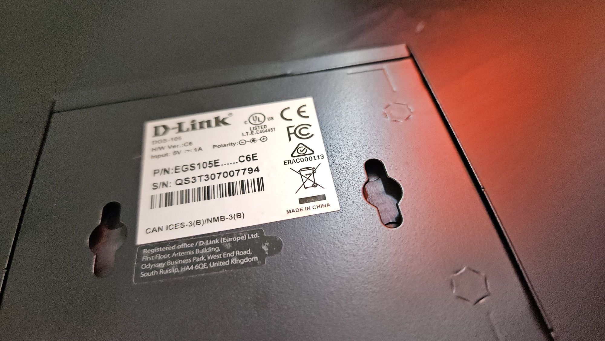 Switch LAN D-Link DGS-105