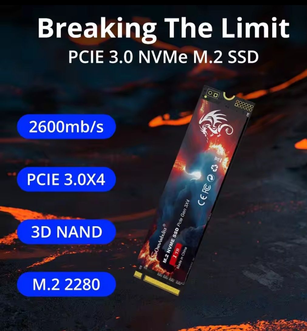Нові SSD 256GB M2 NVME 2280 SOmnAmbulist