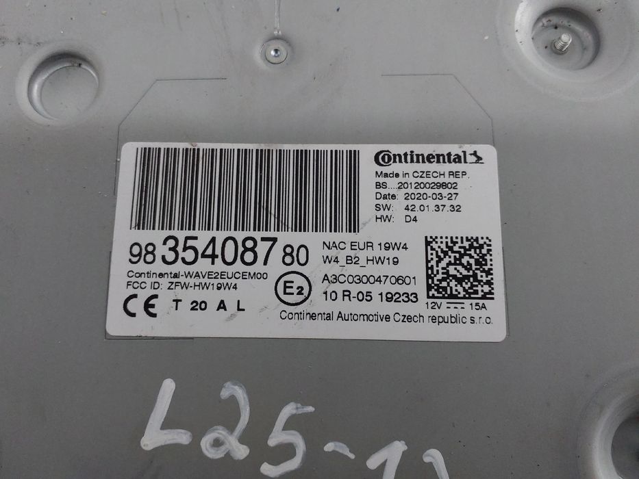 Rádio / auto-rádio PEUGEOT Partner (K9)