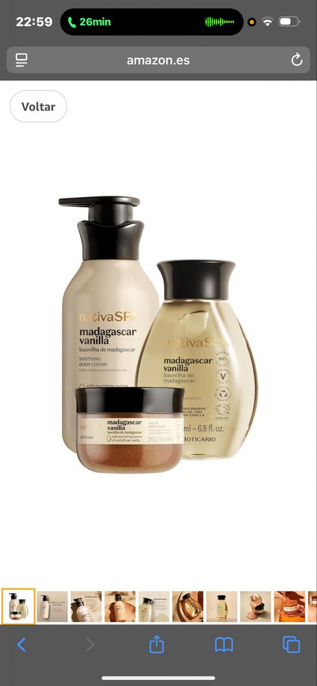 O Boticario nativa spa creme, oleo e açucar esfoliante
