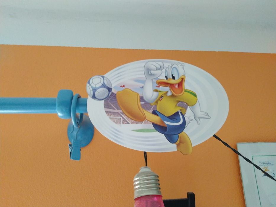 Karnisz niebieski końcówki do karnisza dziecięcy Disney Donald Miki