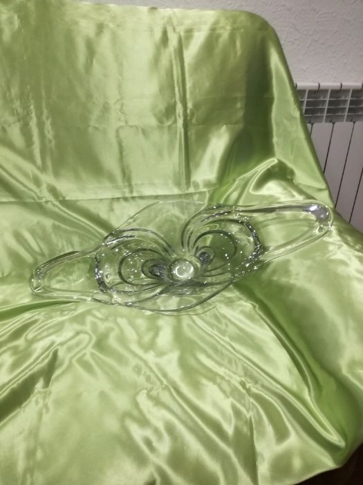 Centro Mesa em Cristal "Art Vannes" Anos 60/70