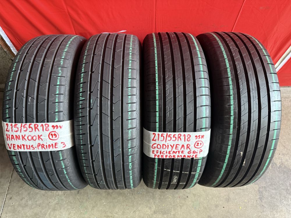 Pneus 215/55/18 Hankook + Goodiyear Impecaveis