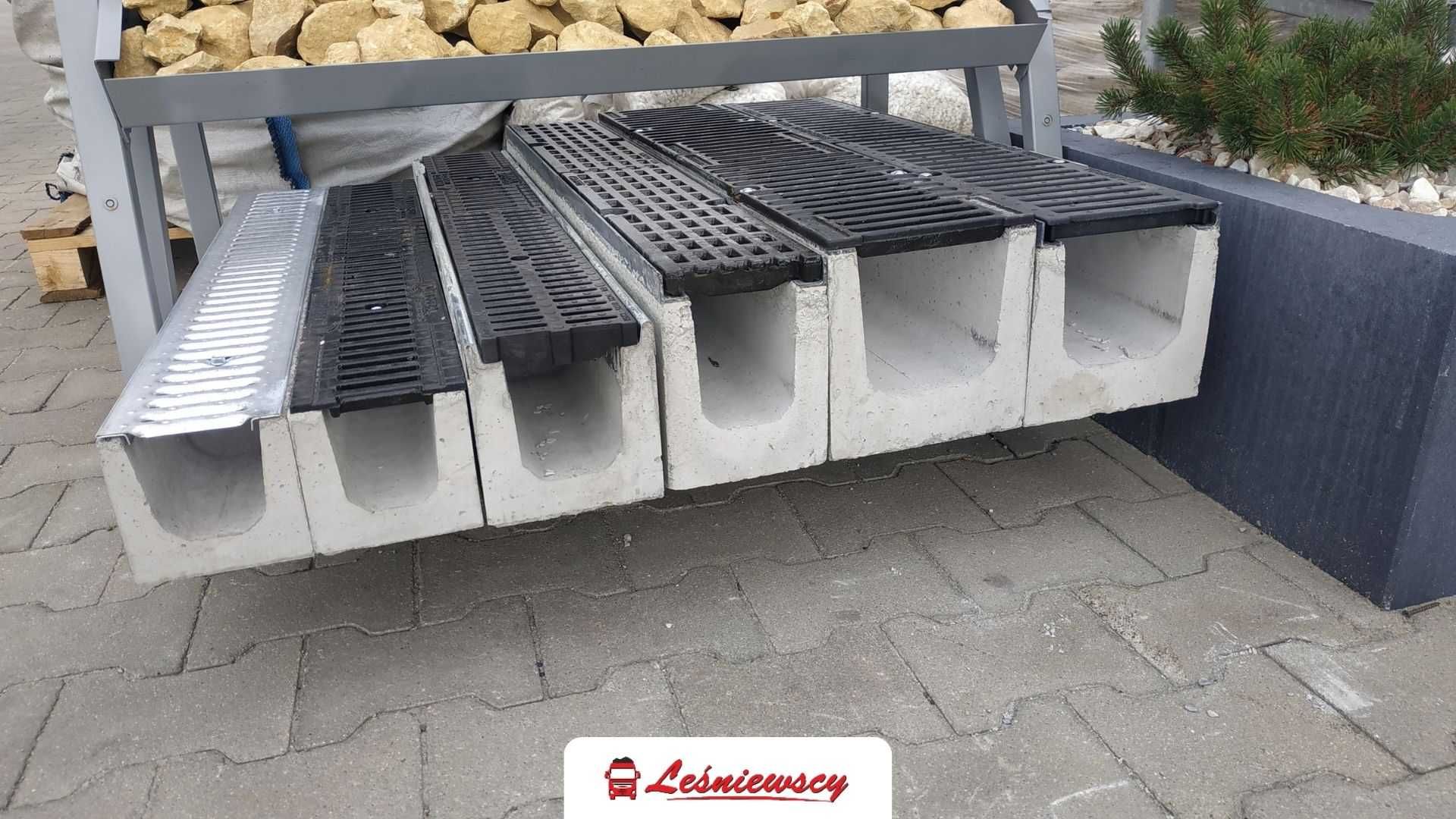 Odwodnienia linowe beton+żeliwo, kostka brukowa, studzienka KURIER
