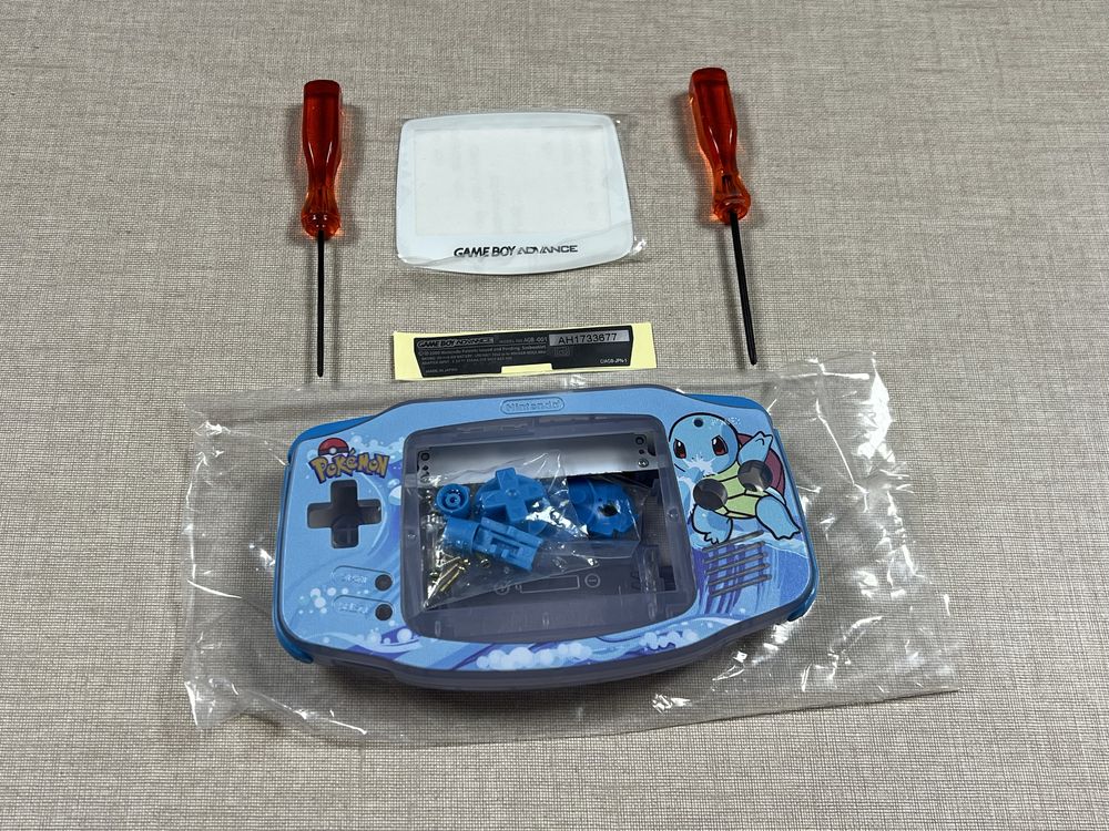 Capa / Shell Gameboy Advance Pokemon Squirtle IPS