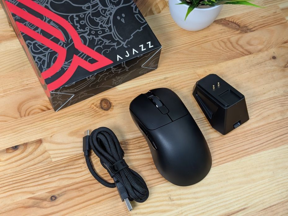Ігрова мишка AJAZZ AJ179P MC Black + Док станція | Гарантія 1 рік!