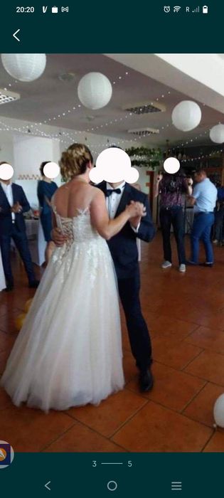 Suknia ślubna kolor szampański