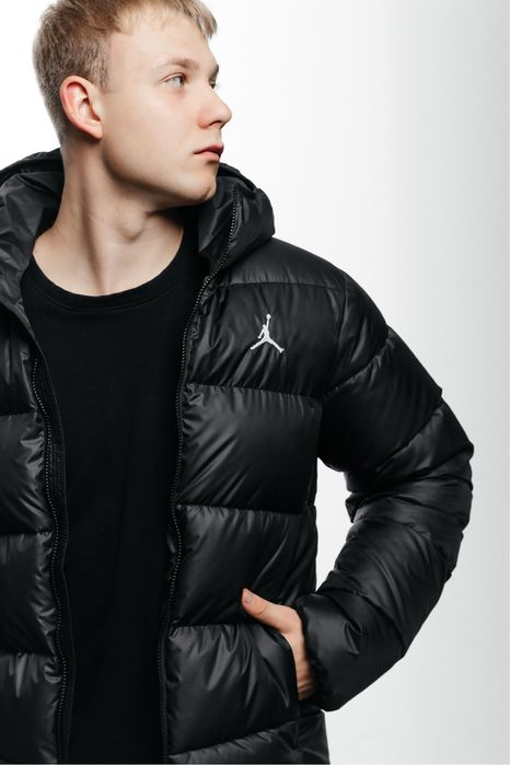 Пуховик Air Jordan Brooklyn Black/ чоловічий пуховик джордан/ куртка