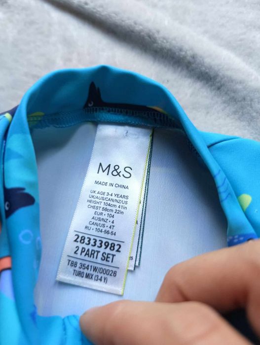 Strój kąpielowy z uv upf40 na 104