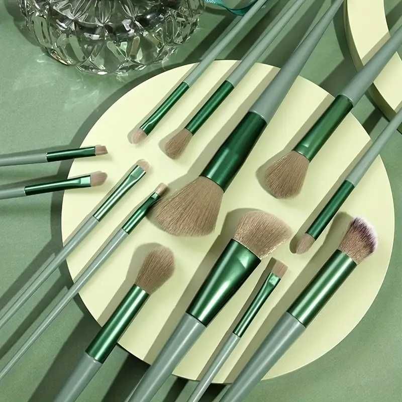 Conjunto de 13 Pincéis de Maquiagem com Fibras Macias