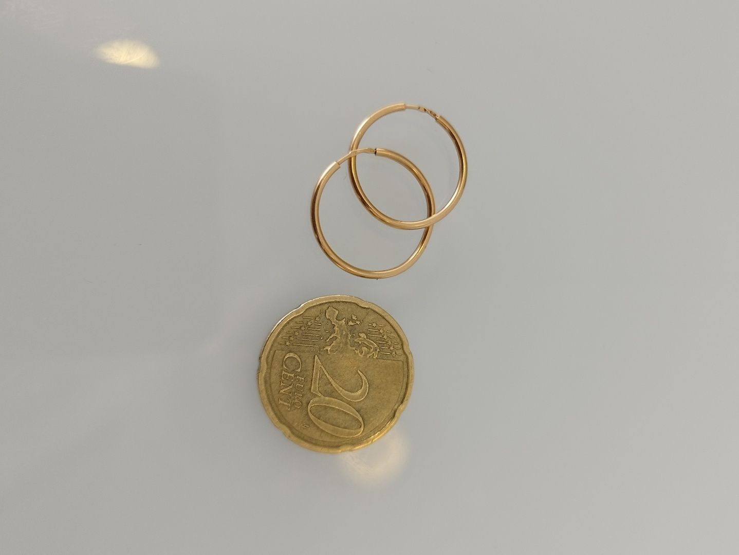 Argolas em ouro de 19,2kt