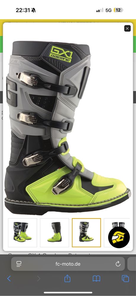 Buty cross Gaerne GX-1 Goodyear S24, buty r.40
