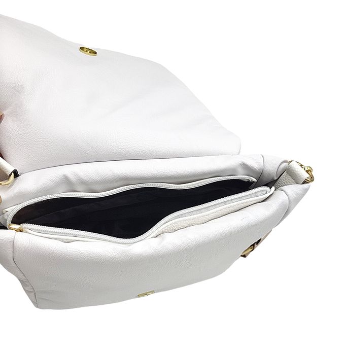 Listonoszka LAURA BIAGGI biała pikowana