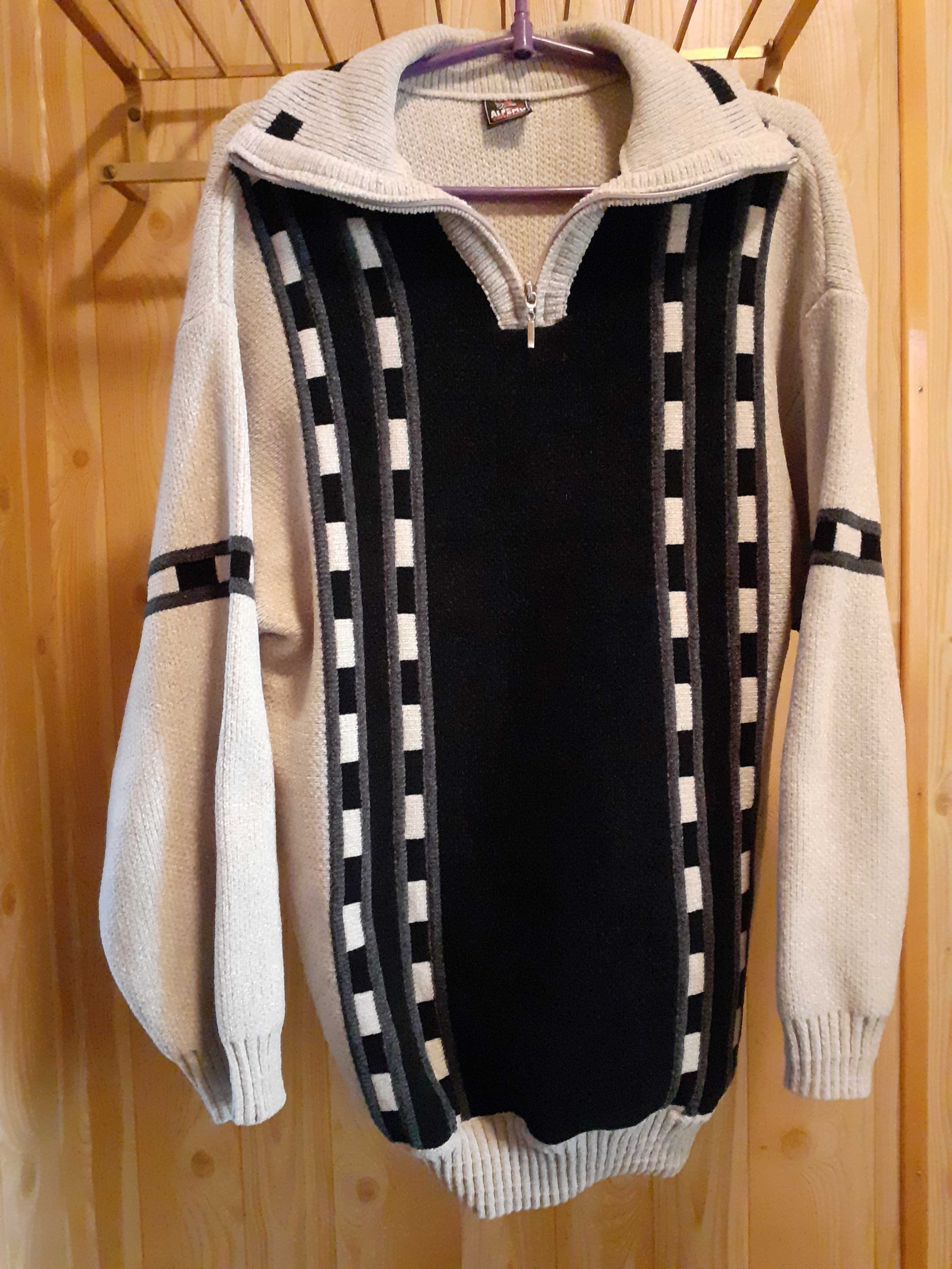 Nowy sweter męski, wełna, bardzo ciepły