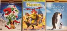 DVDs animação / infantil

Shrek
Shrek 2
Sinbad
Grinch
A marcha dos pin