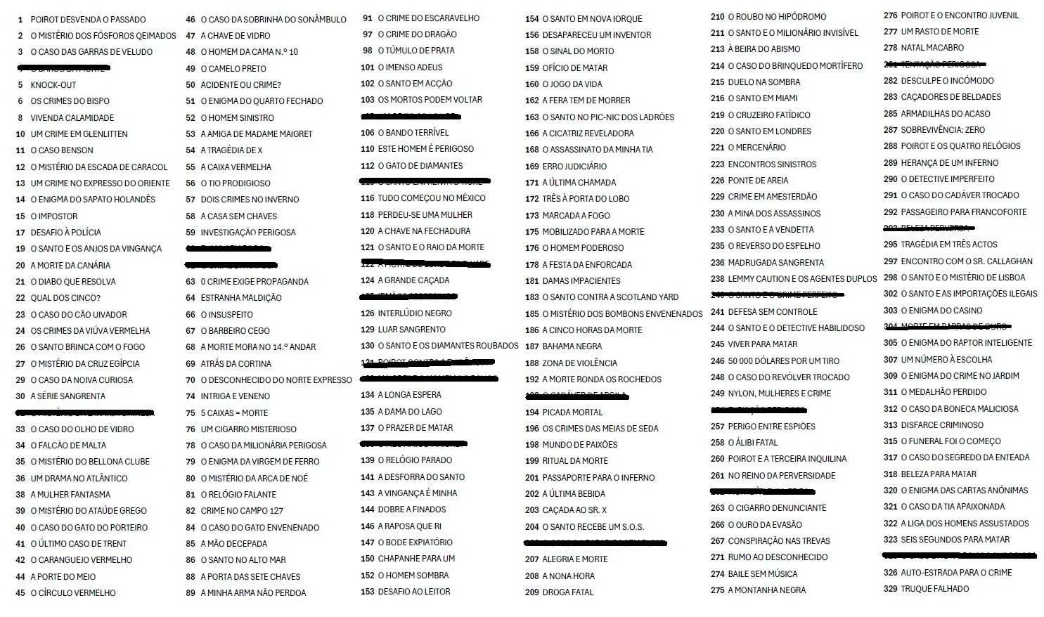 Mais de 350 livros diferentes da colecção policial VAMPIRO a €1 cada