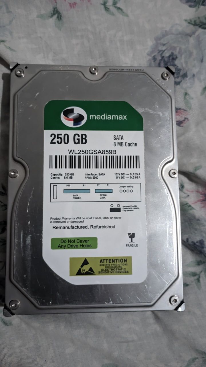 Жосткий диск 250gb