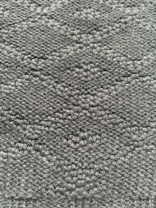 Ciepły Damski włoski komin Wool & Co z alpaką CZARNY