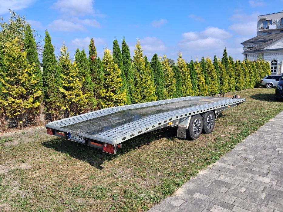 Wypożyczalnia Przyczep Lawetowych – DMC 3500kg / 6m