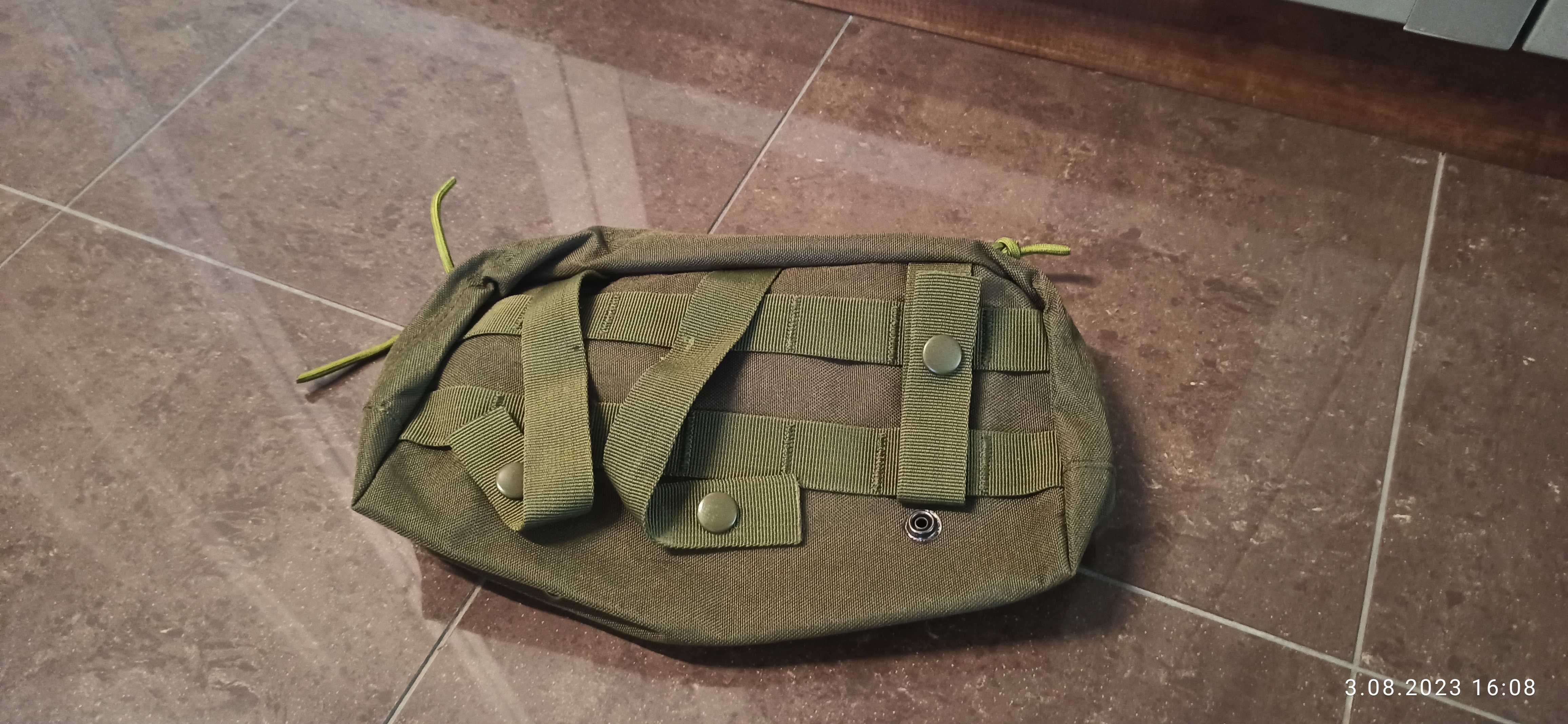 zestaw ładownica i torba wojskowa na pasek