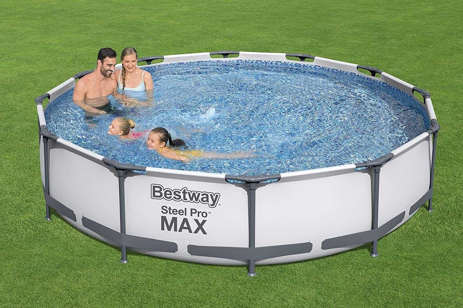 Basen Ogrodowy Stelażowy BESTWAY 366x76 cm PRO MAX Pompa Filtr 9w1